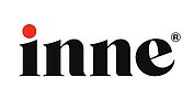 Typografisches Logo mit der Aufschrift "inne"