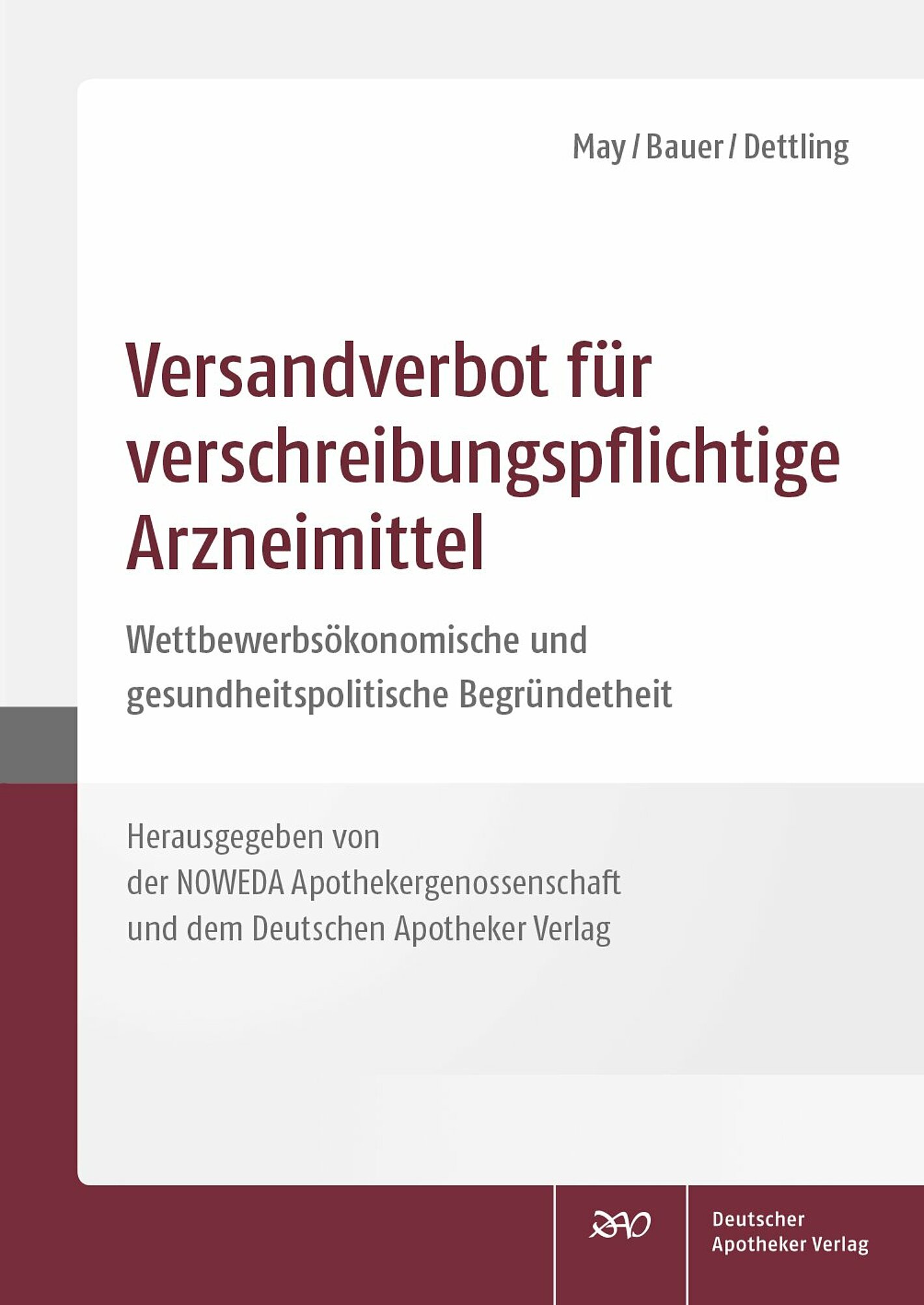 Cover-Abbildung von "Versandverbot für verschreibungspflichtige Arzneimittel"