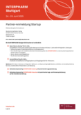 Startup-Anmeldung INTERPHARM Stuttgart