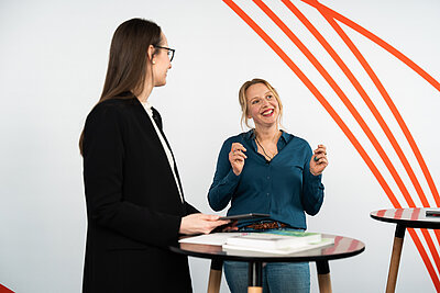 Nadine Metzger und Franziska Lemmer im Gespräch